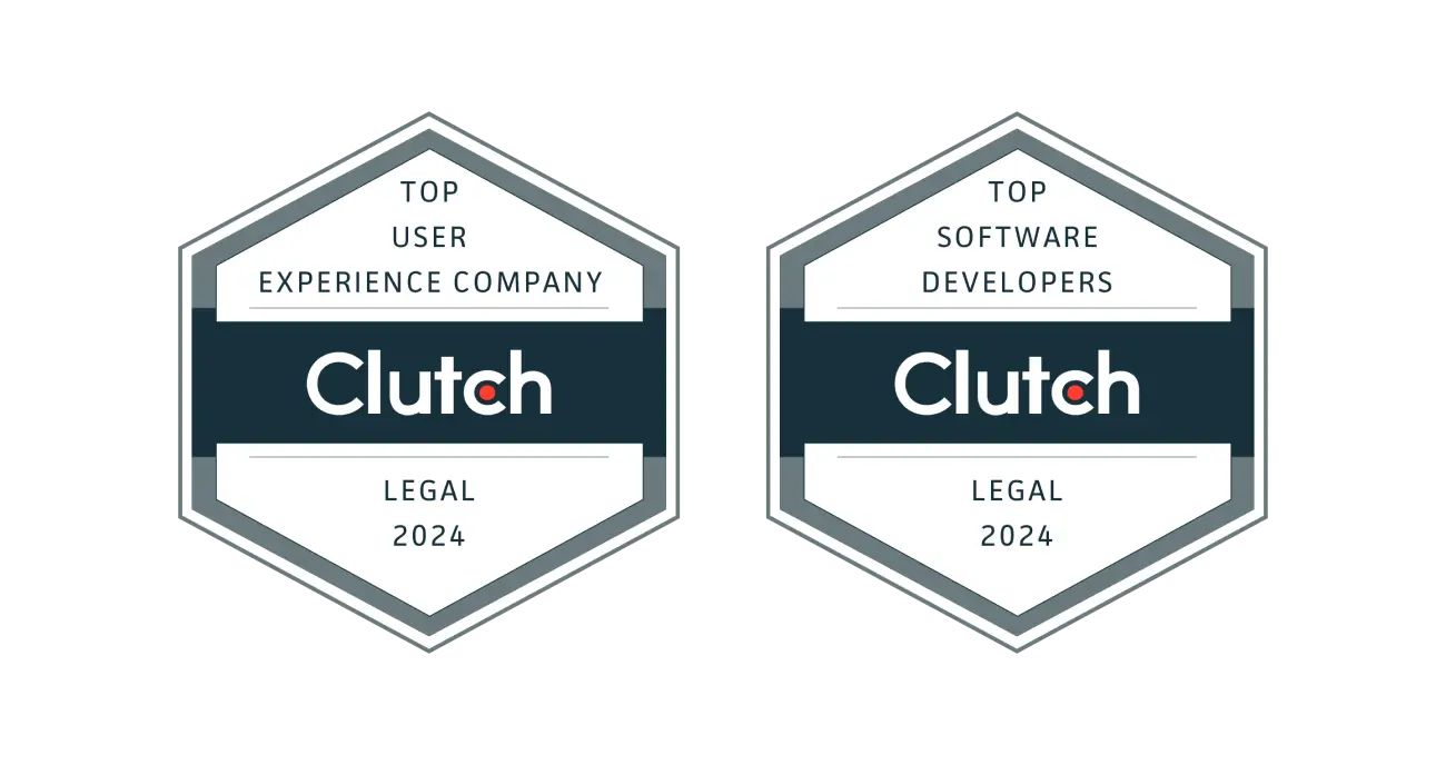 Clutch awards for design and development for legal services