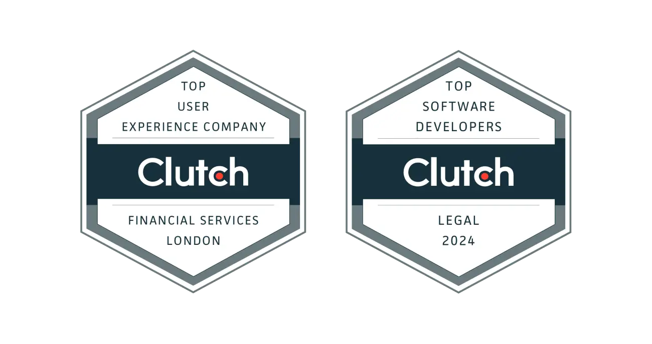 Clutch awards for design and development for financial and legal services